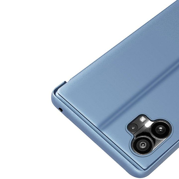 Clear View Case dėklas Nieko Telefonas 1 flip dangtelis juodas