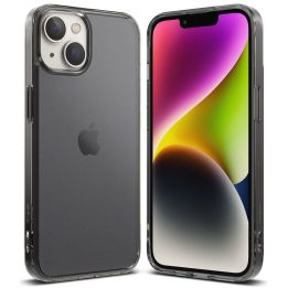 Ringke Fusion Matte iPhone 14 Plus dėklas su geliniu rėmeliu, pilkas