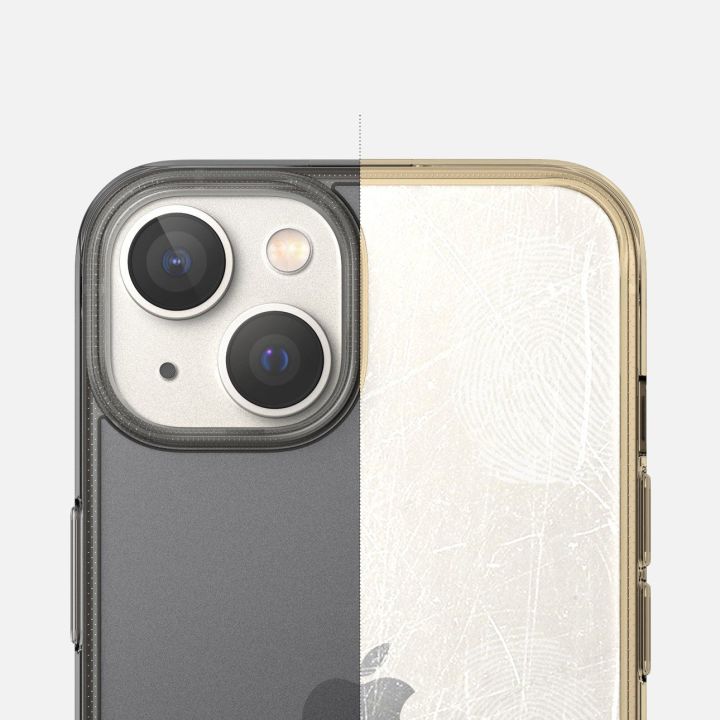 Ringke Fusion Matte iPhone 14 Plus dėklas su geliniu rėmeliu, pilkas
