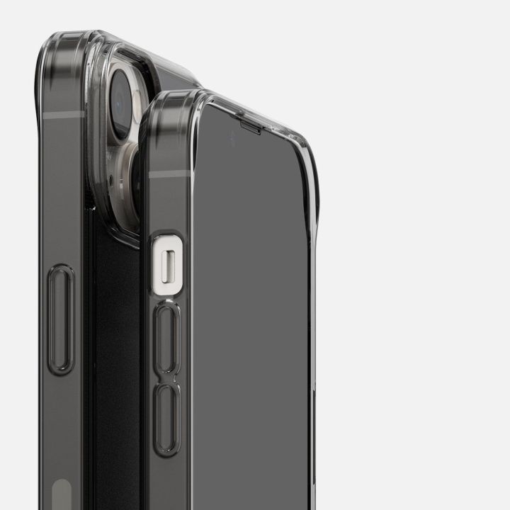 Ringke Fusion Matte iPhone 14 Plus dėklas su geliniu rėmeliu, pilkas