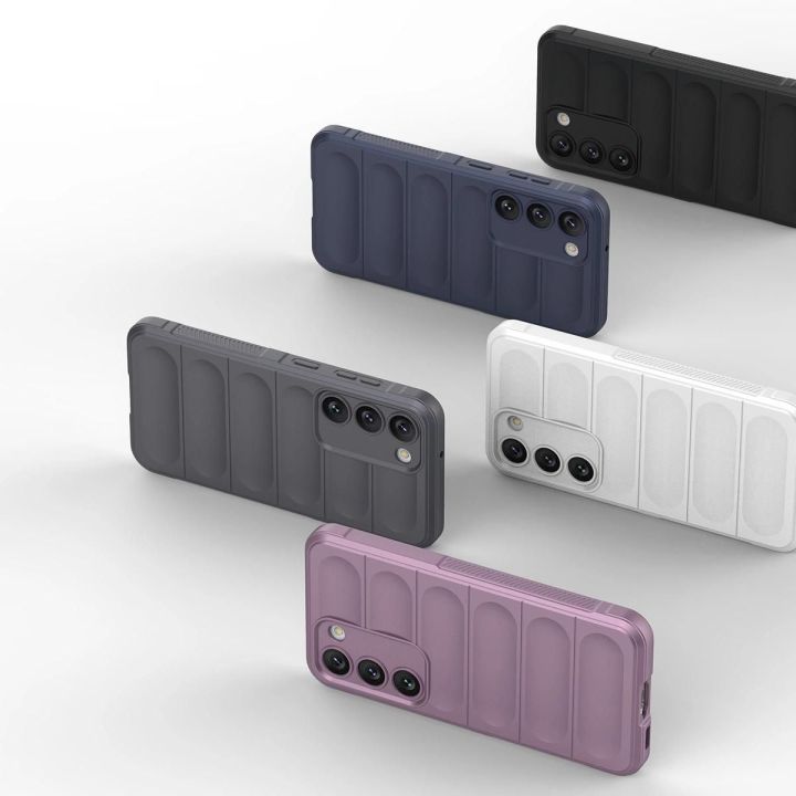 Samsung Galaxy S23+, lankstus, šarvuotas dangtelis, juodas