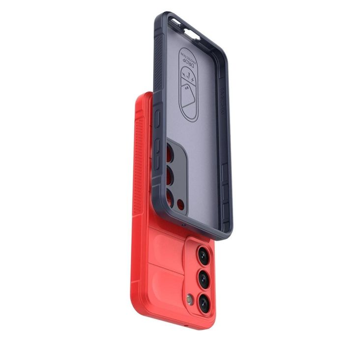 Magic Shield Case Samsung Galaxy S23+, lankstus, šarvuotas dangtelis, mėlynas