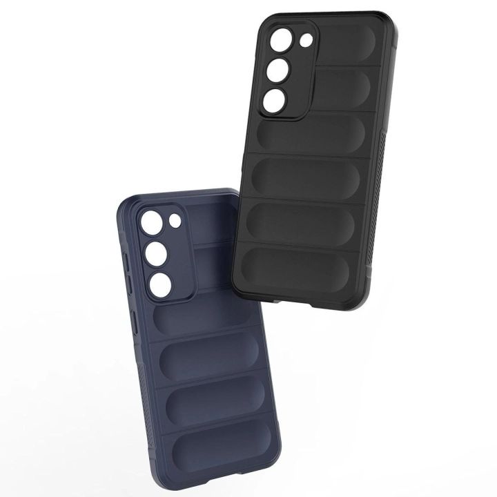 Magic Shield Case Samsung Galaxy S23+, lankstus, šarvuotas dangtelis, mėlynas