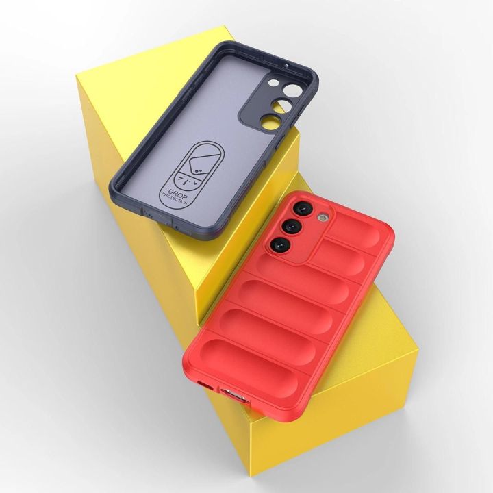 Magic Shield Case Samsung Galaxy S23+, lankstus, šarvuotas dangtelis, mėlynas