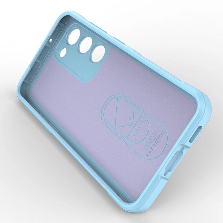 Magic Shield Case Samsung Galaxy S23+, lankstus, šarvuotas dangtelis, mėlynas