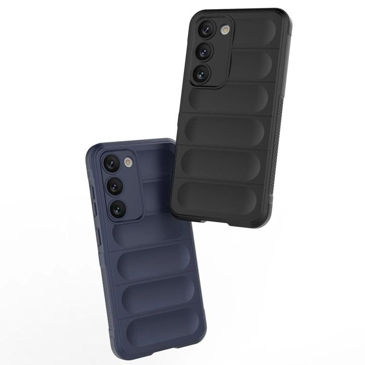 Magic Shield Case Samsung Galaxy S23+, lankstus, šarvuotas dangtelis, mėlynas