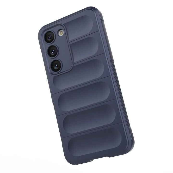 Magic Shield Case Samsung Galaxy S23+, lankstus, šarvuotas dangtelis, mėlynas