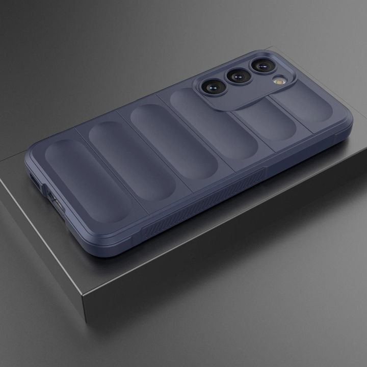 Magic Shield Case Samsung Galaxy S23+, lankstus, šarvuotas dangtelis, mėlynas