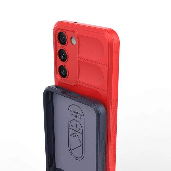 Magic Shield Case Samsung Galaxy S23+, lankstus, šarvuotas dangtelis, mėlynas