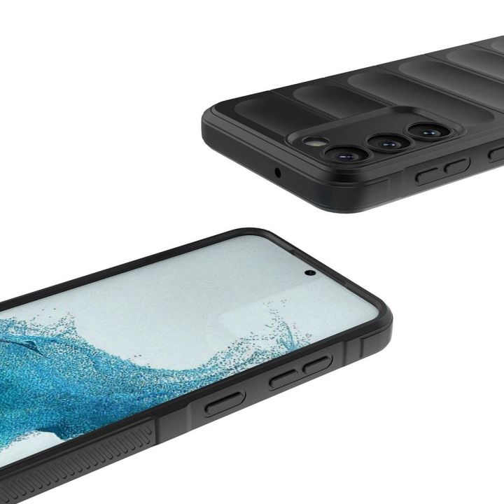 Magic Shield Case Samsung Galaxy S23+, lankstus, šarvuotas dangtelis, mėlynas