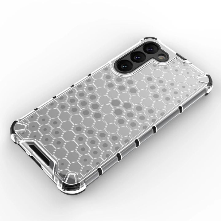 Honeycomb dėklas Samsung Galaxy S23+ šarvuotas hibridinis dėklas mėlynas
