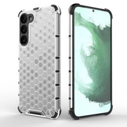 Honeycomb dėklas Samsung Galaxy S23+ šarvuotas hibridinis dėklas skaidrus