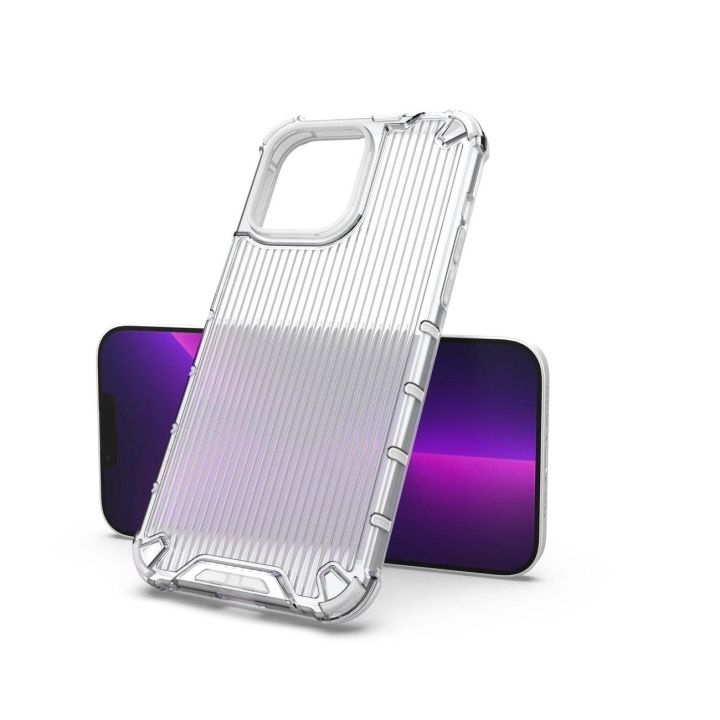 Ombre Protect dėklas iPhone 13 Pro Max šarvuotas dėklas rožinės ir mėlynos spalvų