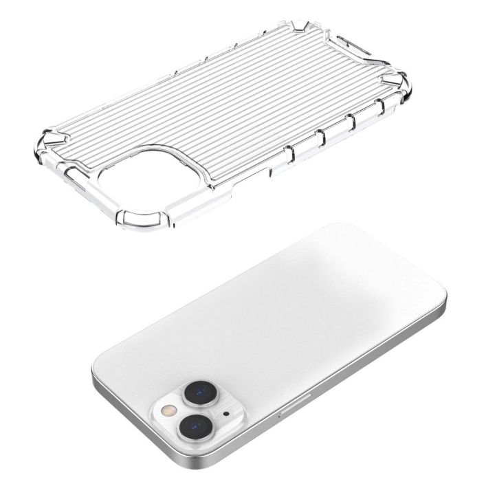 Ombre Protect dėklas iPhone 14 Plus šarvuotas dėklas rožinės ir mėlynos spalvų