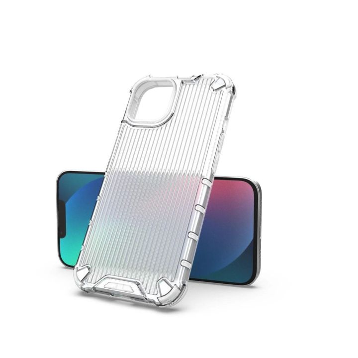 Ombre Protect dėklas iPhone 14 Plus šarvuotas dėklas rožinės ir mėlynos spalvų