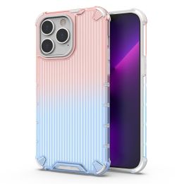 Ombre Protect dėklas iPhone 14 Pro Max šarvuotas dėklas rožinės ir mėlynos spalvų