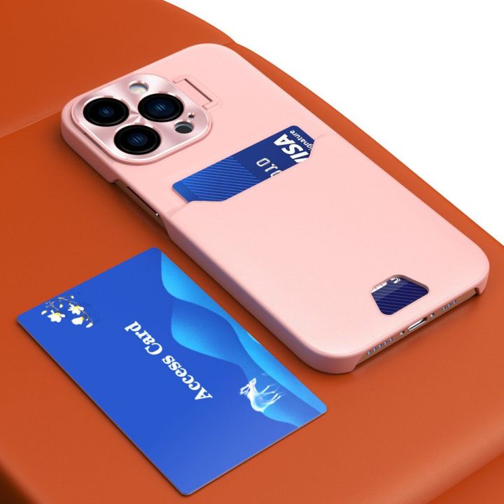Odinis dėklas su stovu Samsung Galaxy S23+ kortelės piniginės dėklas su stovu rožinės spalvos