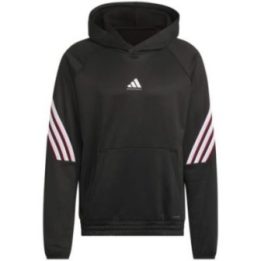 Vyriškas krepšinio džemperis su gobtuvu adidas Basketball Crazy Warm, juodas