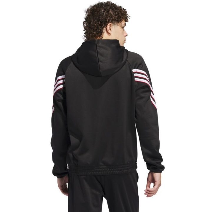 Vyriškas krepšinio džemperis su gobtuvu adidas Basketball Crazy Warm, juodas