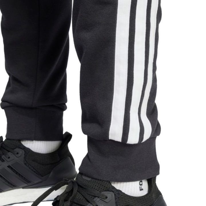 Vyriškos sportinės kelnės adidas Essential 3-Stripes, juodos