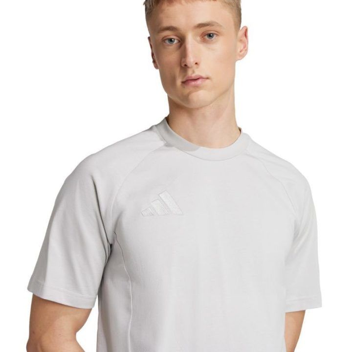 Vyriški medvilniniai marškinėliai adidas Tiro 25 Tee Travel, pilki