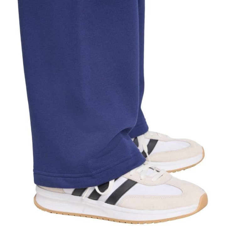 Vyriškos medvilninės kelnės adidas Collegiate, tamsiai mėlynos