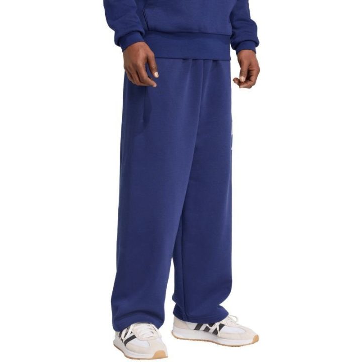 Vyriškos medvilninės kelnės adidas Collegiate, tamsiai mėlynos
