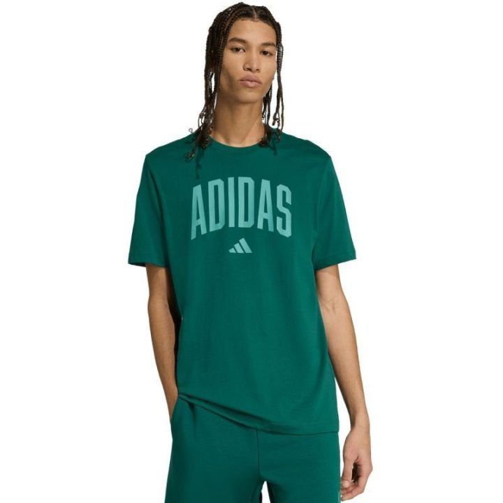 Vyriški marškinėliai adidas Collegiate Lineage Graphic, žali