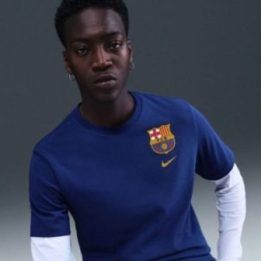 Vyriški medvilniniai marškinėliai Nike FC Barcelona Crest