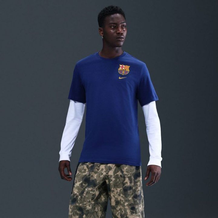Vyriški medvilniniai marškinėliai Nike FC Barcelona Crest