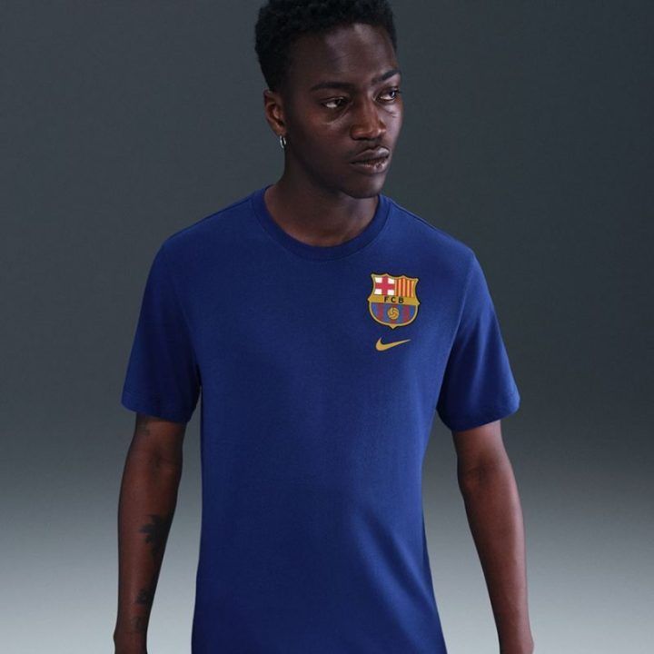 Vyriški medvilniniai marškinėliai Nike FC Barcelona Crest