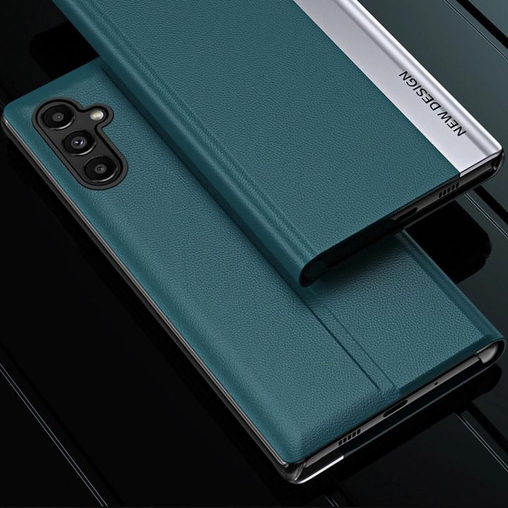 Sleep Case Pro dėklas Samsung Galaxy S23+ su atlenkiamu dangteliu, mėlynas
