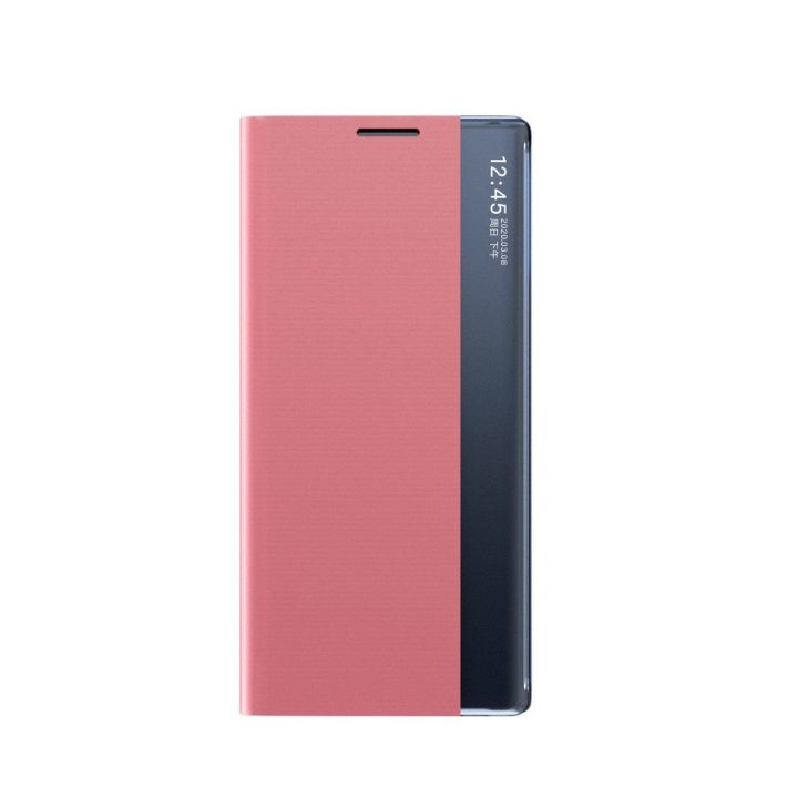 Naujas miego dėklas Samsung Galaxy S23+ flip cover stand pink