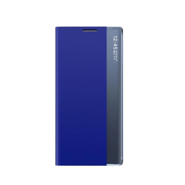 Naujas Sleep dėklas Samsung Galaxy S23+ flip cover stand blue