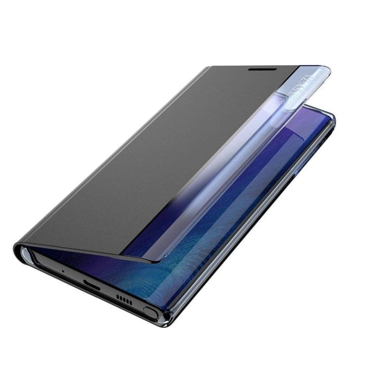 Naujas Sleep dėklas Samsung Galaxy S23+ flip cover stand blue