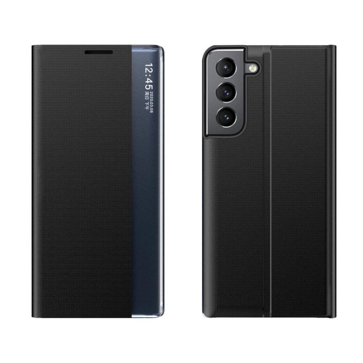 Naujas Sleep dėklas Samsung Galaxy S23+ flip cover stand black