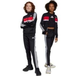Vaikiškas sportinis kostiumas adidas Tiberio, juodas, raudonas ir baltas