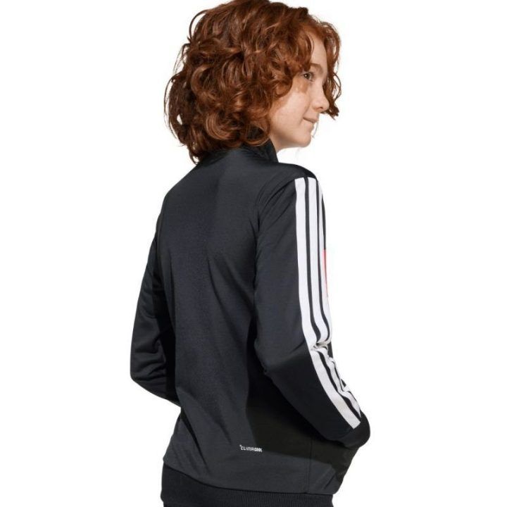 Vaikiškas sportinis kostiumas adidas Tiberio, juodas, raudonas ir baltas