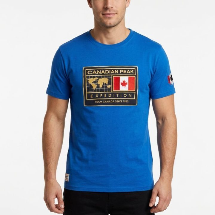 Vyriški marškinėliai Canadian Peak Jofoteneak, karališkai mėlyni