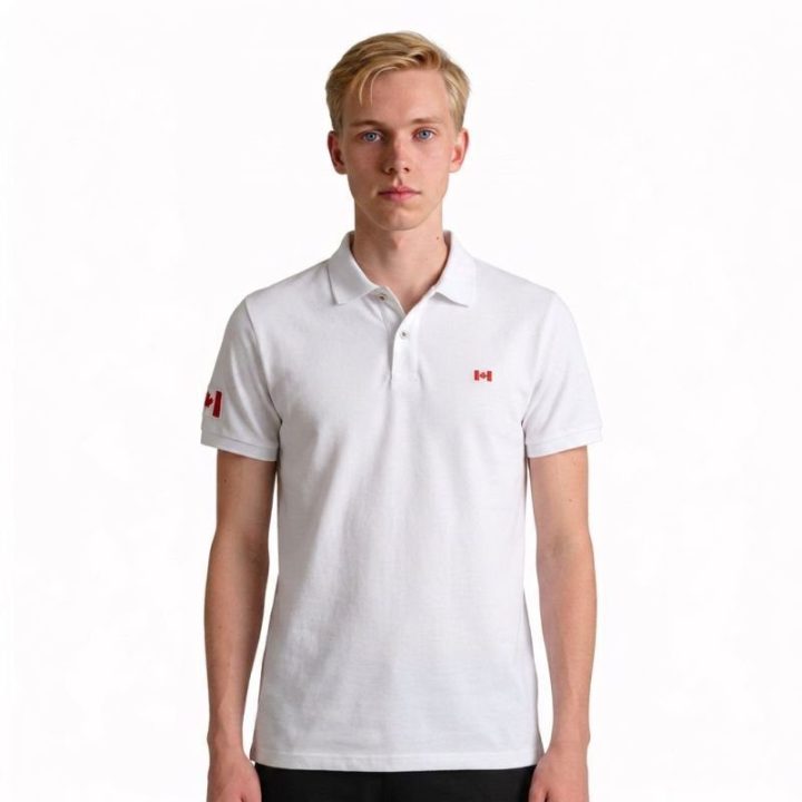 Vyriški polo marškinėliai Canadian Peak KARSEAK, balti