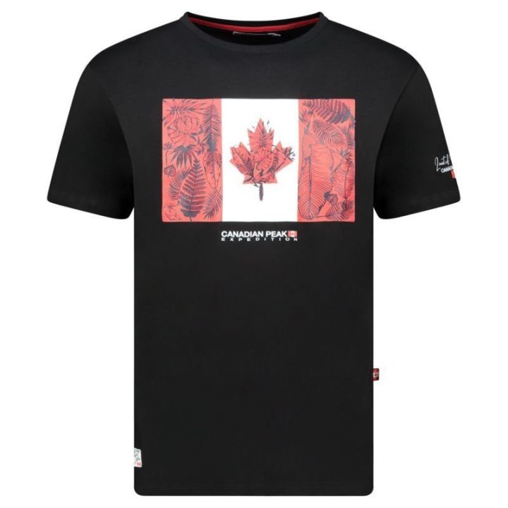 Vyriški marškinėliai Canadian Peak JPALMEAK, juodi
