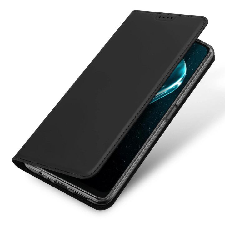 Skin Pro dėklas Realme 10 5G / Realme 9i 5G, skirtas Realme 10 5G, apverčiamam viršeliui, kortelių dėklui, piniginei, juodos spa