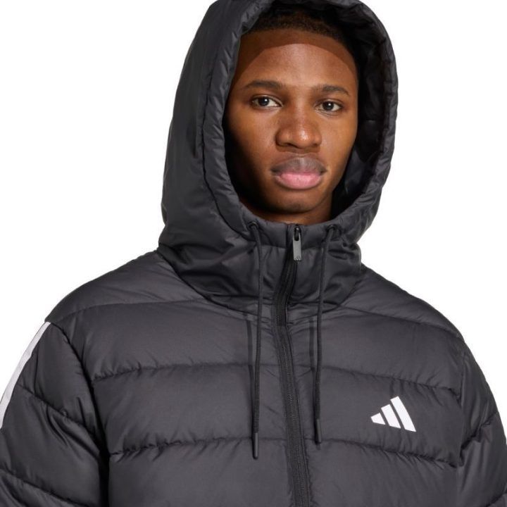 Vyriška striukė su DWR danga adidas Climawarm 3-Stripes, juoda