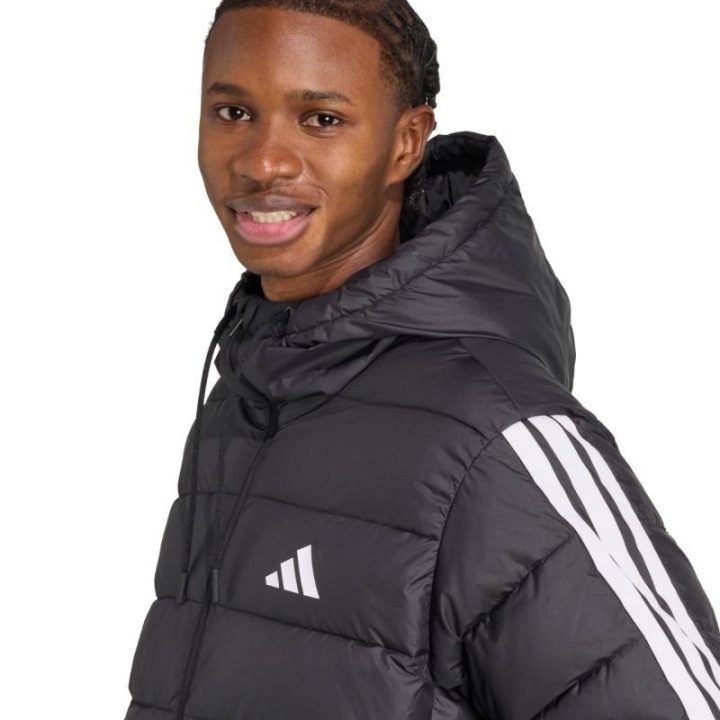 Vyriška striukė su DWR danga adidas Climawarm 3-Stripes, juoda