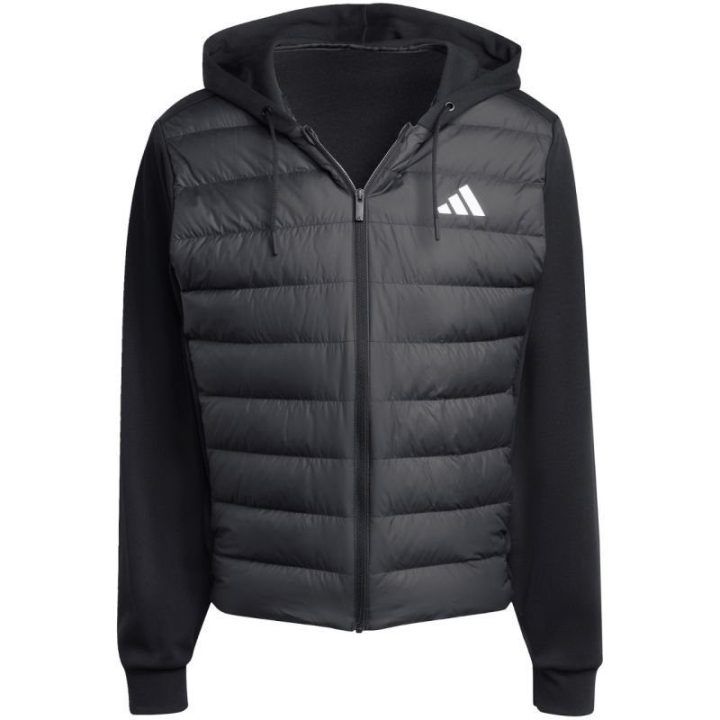 Vyriška striukė su gobtuvu adidas Essentials Climawarm, juoda