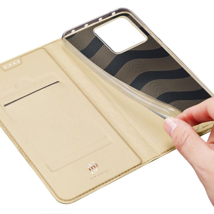 Skin Pro Xiaomi 13 dėklas, atverčiamasis dangtelis, kortelės, piniginė, stovas, aukso spalvos
