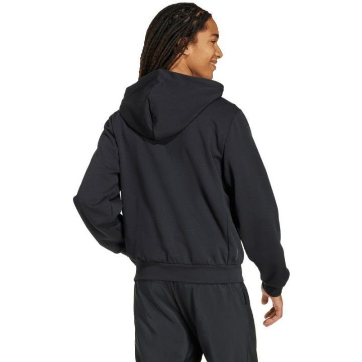 Vyriška striukė su gobtuvu adidas Essentials Climawarm, juoda