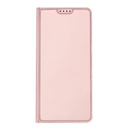 Skin Pro Xiaomi 13 Pro dėklas su atvartu ir kortelių pinigine, rožinės spalvos