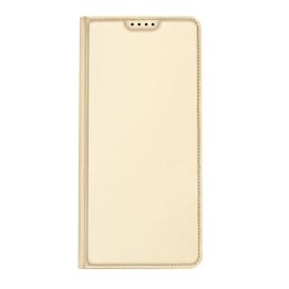 Skin Pro dėklas Xiaomi 13 Pro flip cover card wallet stand gold
