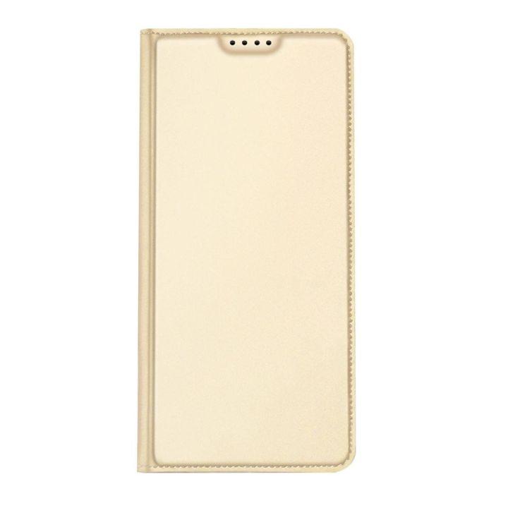 Skin Pro dėklas Xiaomi 13 Pro flip cover card wallet stand gold
